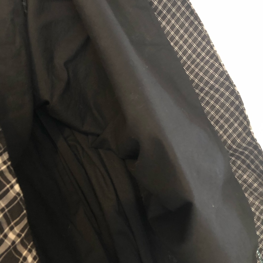 Moulinette Soeurs Black Plaid Button-Down Long Sleeve Dress - Picture 5 of 9